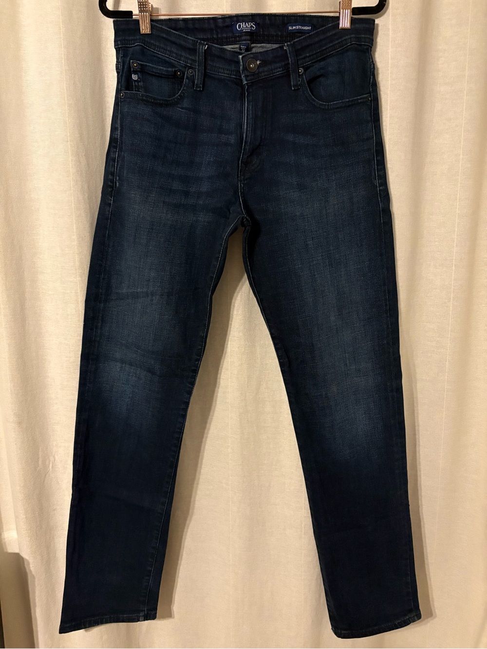 Chaps Men's Slim Straight Jeans W32 L34 (32x34)